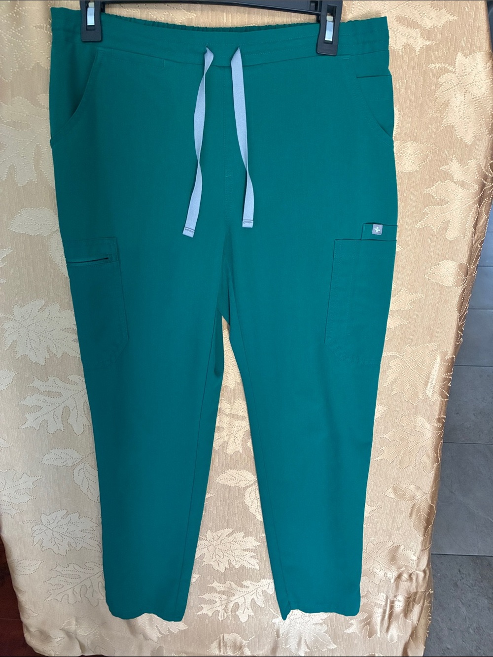 Figs women’s  Teal Drawstring Cargo Joggers